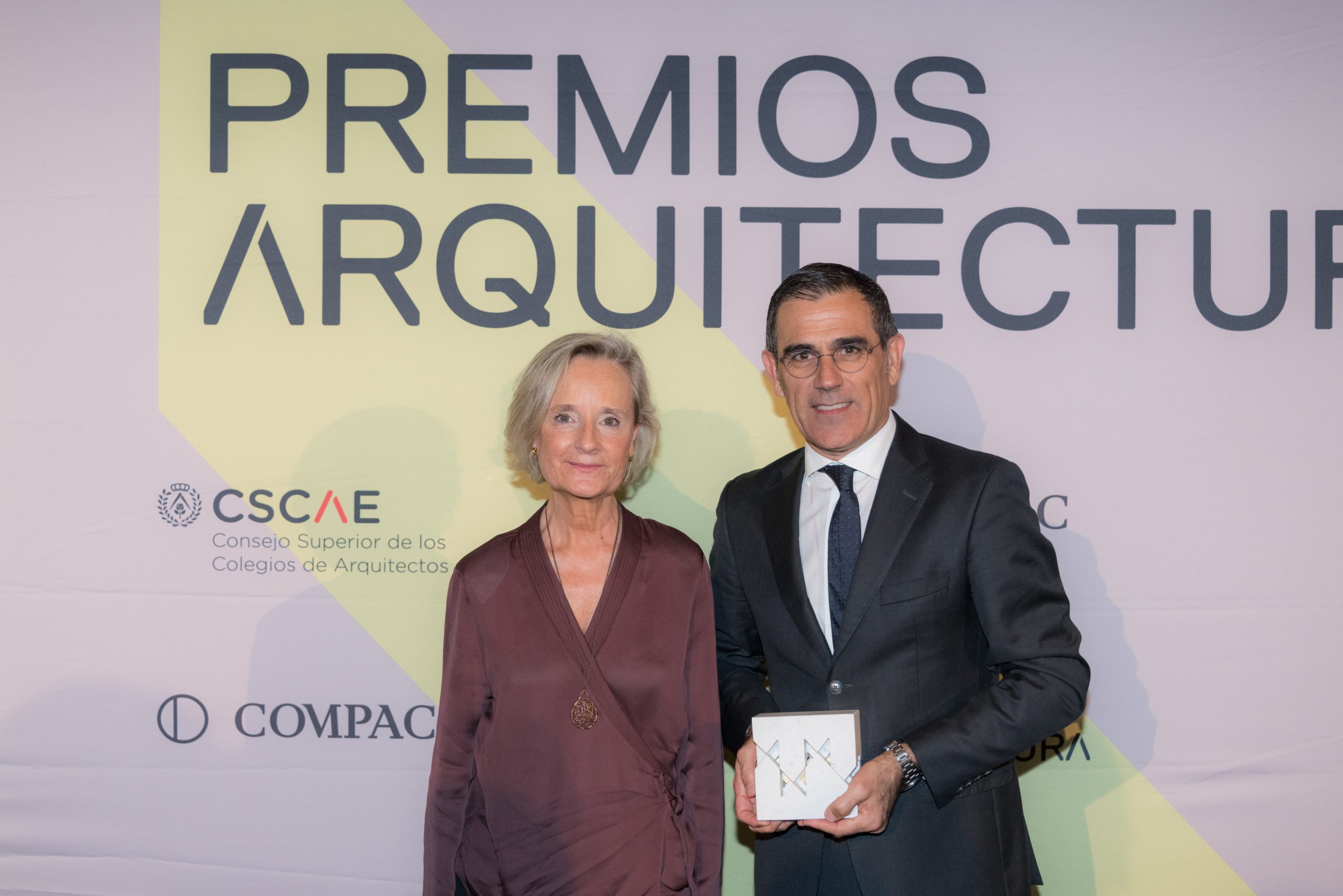 Marta Vall-llossera, presidenta del CSCAE, y Paco Sanchis, presidente de COMPAC